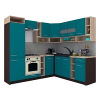 Bucatarie de Colt COSSY NEW DR. 200-230, Wenge / Decor 0245
